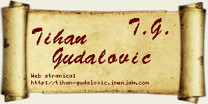 Tihan Gudalović vizit kartica